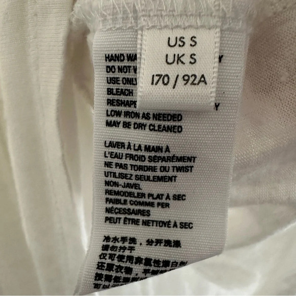 Free People Sleeveless Tunic Tiered Top With Open Back White Size S Oversized - Picture 11 of 13